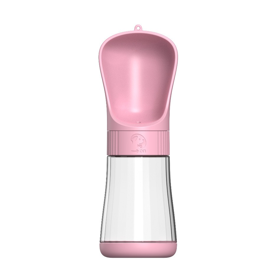 Garrafa Água Bebedouro Pet Passeio Com Trava Portátil 510ml -Z3
